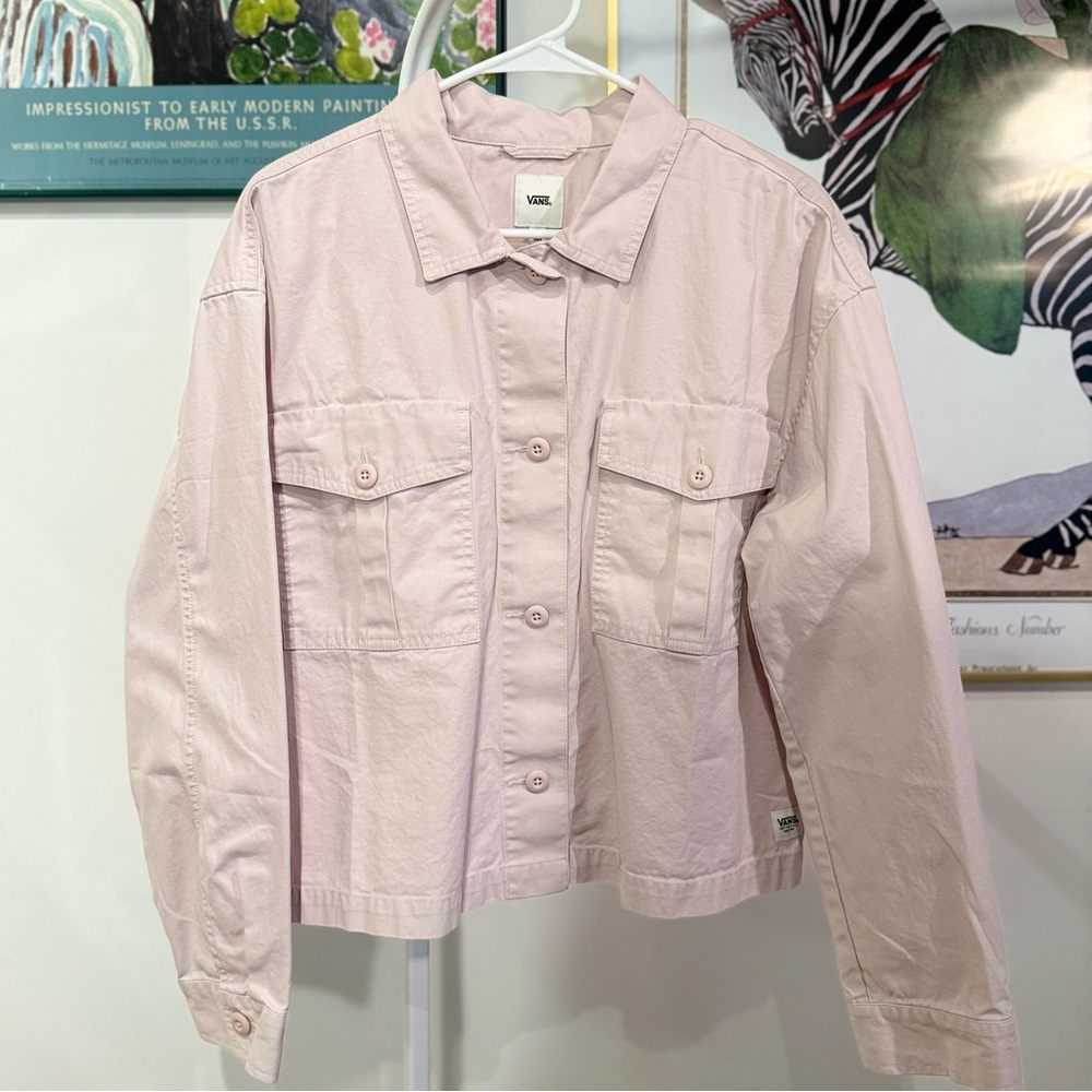 Vans Women’s Light Pink Short Button Jacket